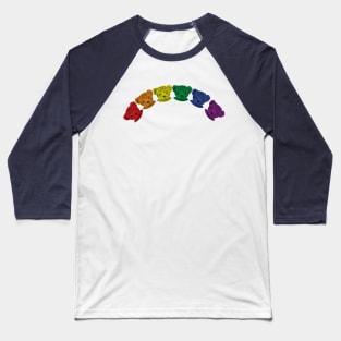 Pride Teddy Bear Rainbow Baseball T-Shirt